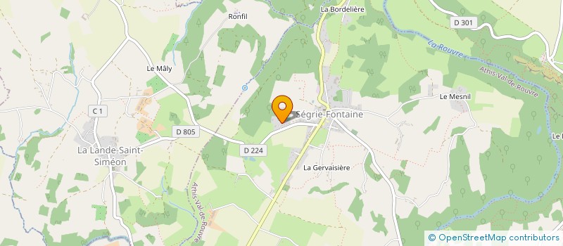 localisation de l'entreprise 531 273 266 à ATHIS-VAL DE ROUVRE