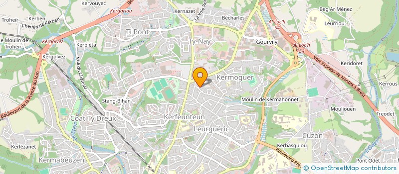 localisation de l'entreprise 531 340 396 à QUIMPER