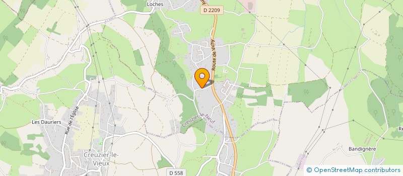 localisation de l'entreprise 531 508 307 à CREUZIER-LE-NEUF