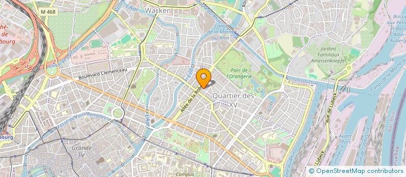 localisation de l'entreprise 531 621 100 à STRASBOURG