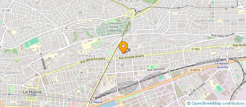 localisation de l'entreprise 531 674 935 à LE HAVRE