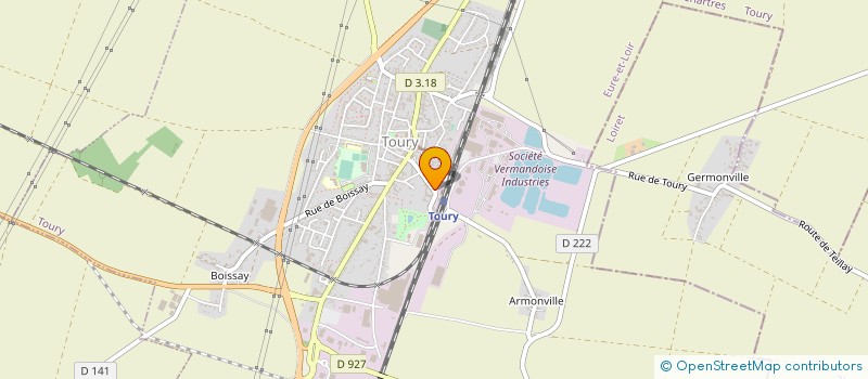 localisation de l'entreprise 531 814 747 à TOURY