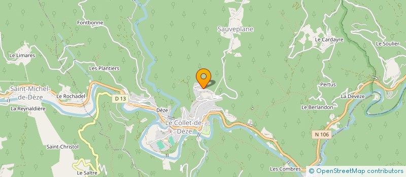 localisation de l'entreprise 531 988 632   LE COLLET-DE-DEZE