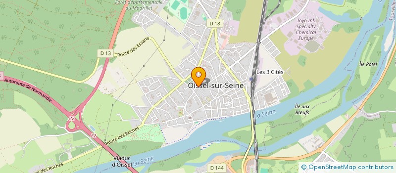 localisation de l'entreprise 532 013 687   OISSEL