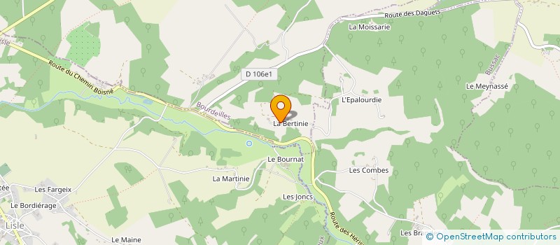 localisation de l'entreprise 532 125 671   BOURDEILLES