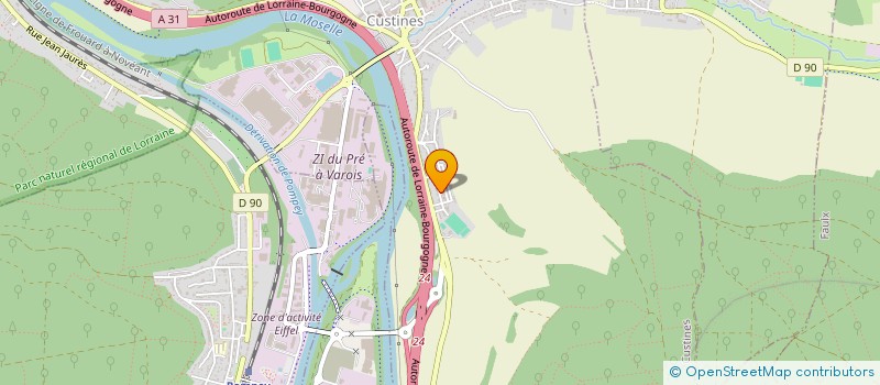 localisation de l'entreprise 532 353 984   CUSTINES