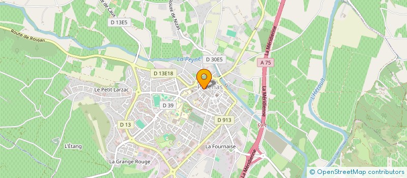 localisation de l'entreprise 532 424 348 à PEZENAS