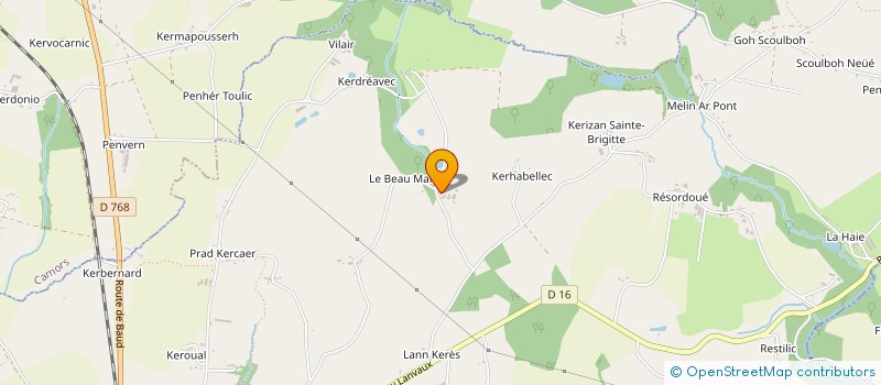 localisation de l'entreprise 532 525 508   ERDEVEN