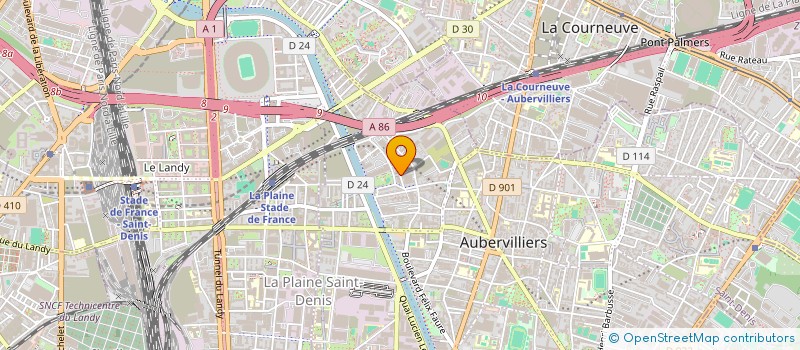 localisation de l'entreprise 532 529 765 à AUBERVILLIERS