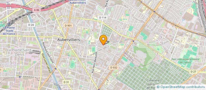 localisation de l'entreprise 532 544 905 à AUBERVILLIERS