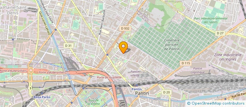 localisation de l'entreprise 532 584 034   AUBERVILLIERS