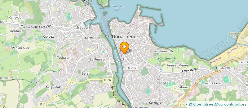 localisation de l'entreprise 532 585 346  à DOUARNENEZ