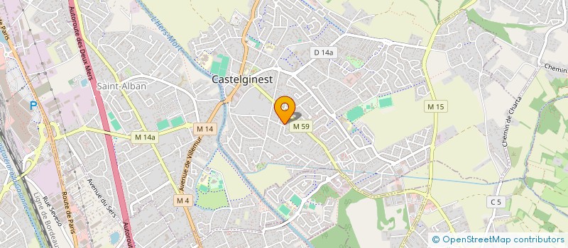 localisation de l'entreprise 532 820 594   CASTELGINEST