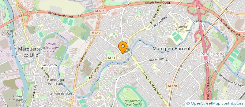 localisation de l'entreprise 532 928 843 à MARCQ-EN-BARŒUL