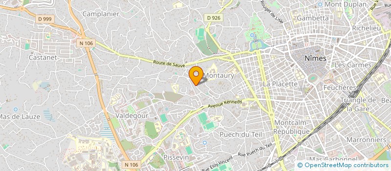 localisation de l'entreprise 533 101 812   NIMES