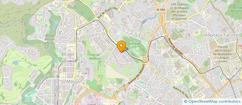 localisation de l'entreprise 533 186 268 à MONTPELLIER