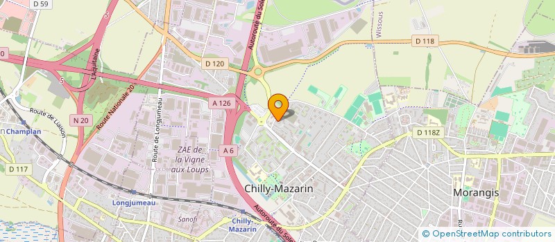 localisation de l'entreprise 533 536 678 à CHILLY-MAZARIN