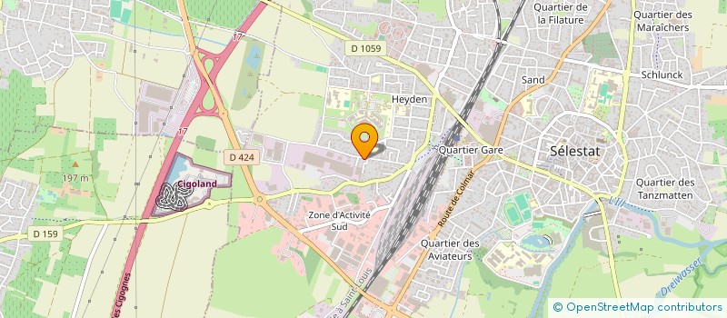 localisation de l'entreprise 533 555 413   BENFELD