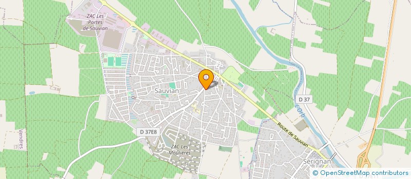 localisation de l'entreprise 533 587 150 à SAUVIAN