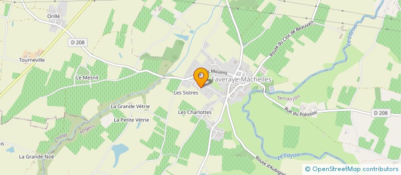 localisation de l'entreprise 533 597 795   BELLEVIGNE-EN-LAYON