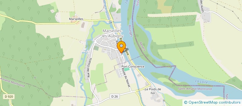 localisation de l'entreprise 533 602 876   MARSEILLES-LES-AUBIGNY