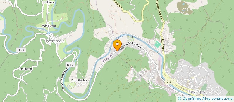 localisation de l'entreprise 533 654 554   BESSEGES