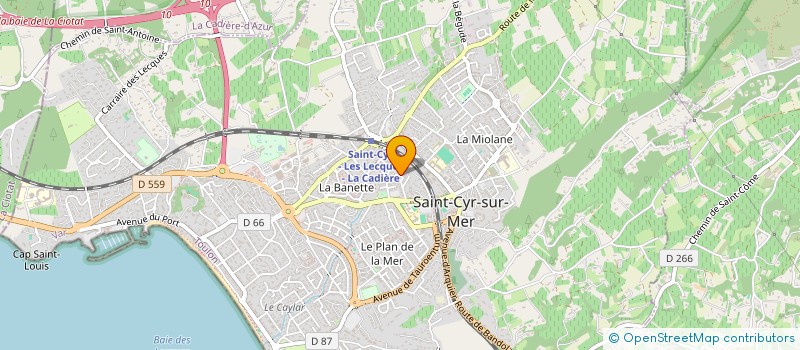 localisation de l'entreprise 533 766 747  à SAINT-CYR-SUR-MER
