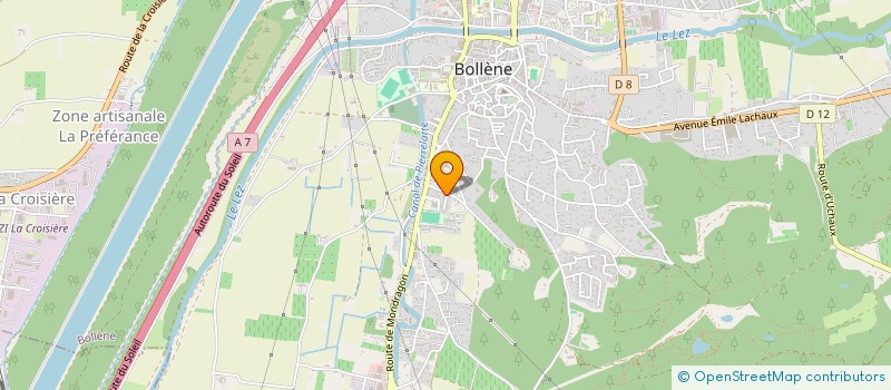 localisation de l'entreprise 533 886 578   BOLLENE