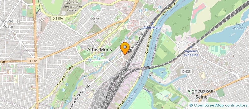 localisation de l'entreprise 533 930 335 à ATHIS-MONS