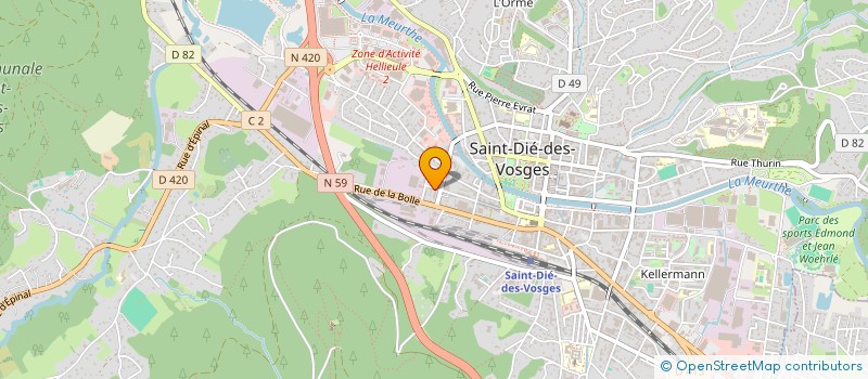 localisation de l'entreprise 533 970 646   SAINT-DIE-DES-VOSGES