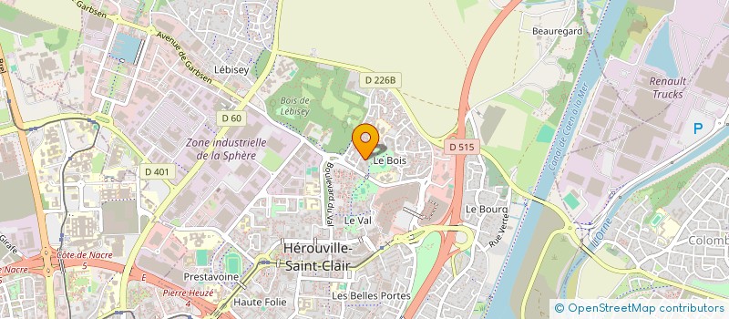 localisation de l'entreprise 534 050 596 à HEROUVILLE-SAINT-CLAIR