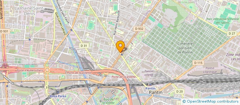 localisation de l'entreprise 534 180 047   PANTIN