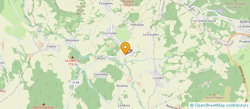 localisation de l'entreprise 534 311 543   SAINT-JULIEN-CHAPTEUIL