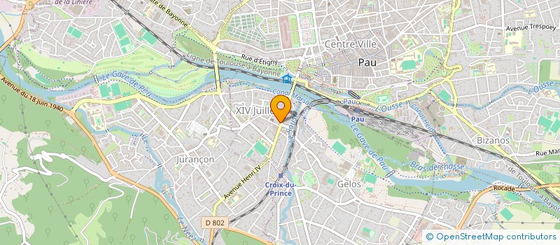 localisation de l'entreprise 534 462 205  à PAU