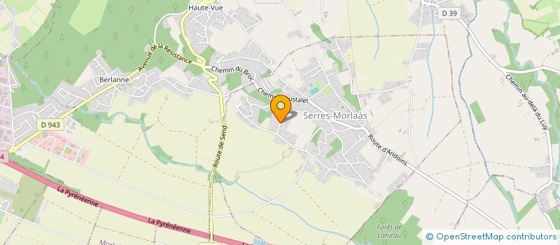 localisation de l'entreprise 534 478 425 à SERRES-MORLAAS