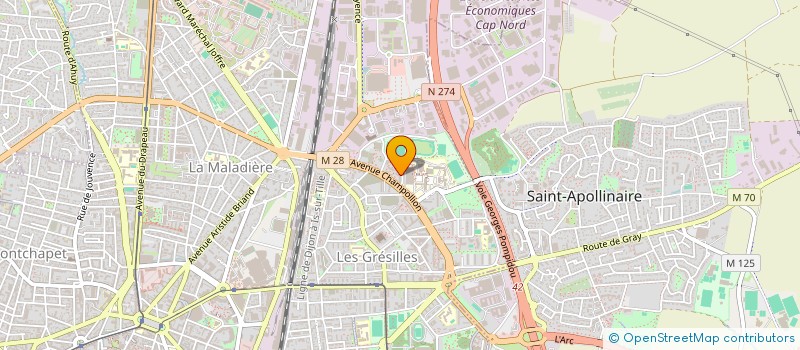 localisation de l'entreprise 534 490 628 à DIJON