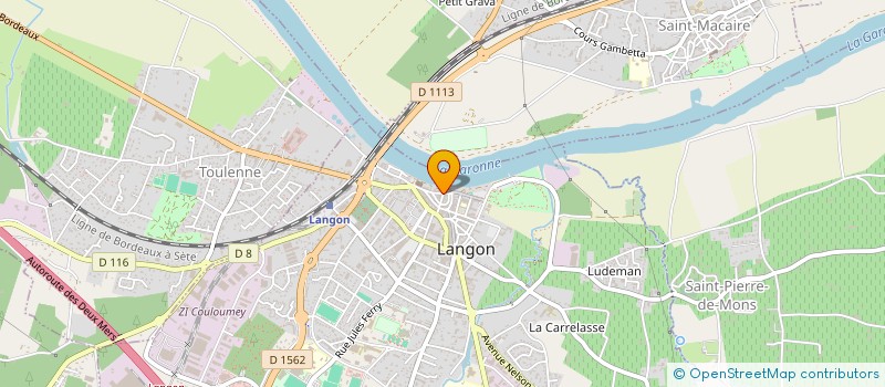 localisation de l'entreprise 534 849 633   LANGON