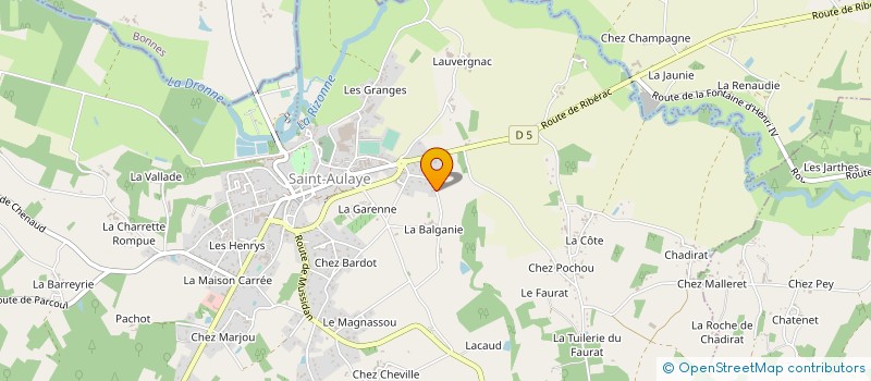 localisation de l'entreprise 534 857 032   SAINT AULAYE-PUYMANGOU