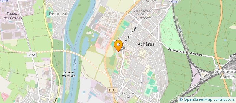 localisation de l'entreprise 534 886 569   ACHERES