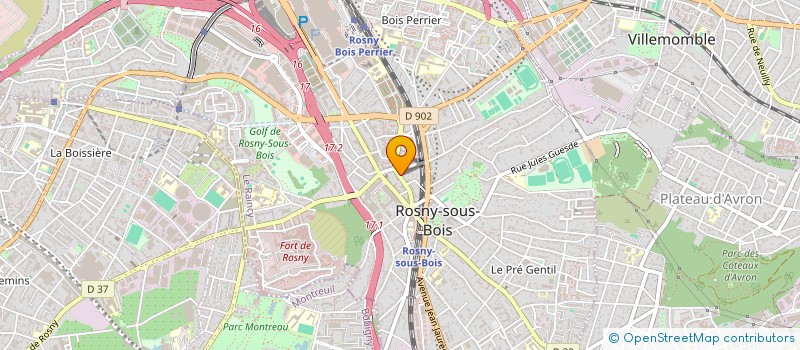 localisation de l'entreprise 534 926 027 à ROSNY-SOUS-BOIS