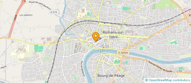 localisation de l'entreprise 534 988 969 à ROMANS-SUR-ISERE