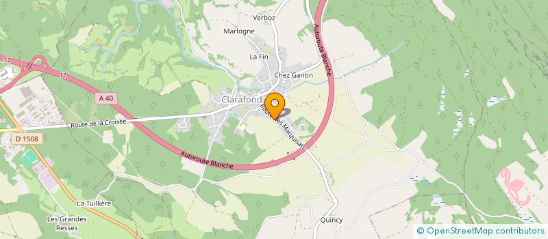 localisation de l'entreprise 535 012 868   CLARAFOND-ARCINE