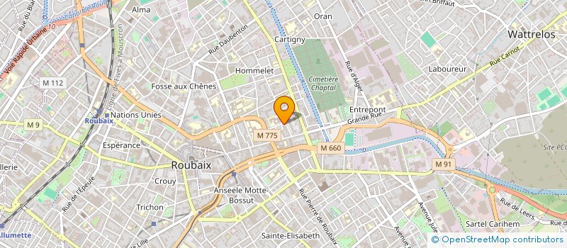 localisation de l'entreprise 535 109 326   ROUBAIX