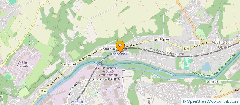 localisation de l'entreprise 535 122 162 à AUVERS-SUR-OISE