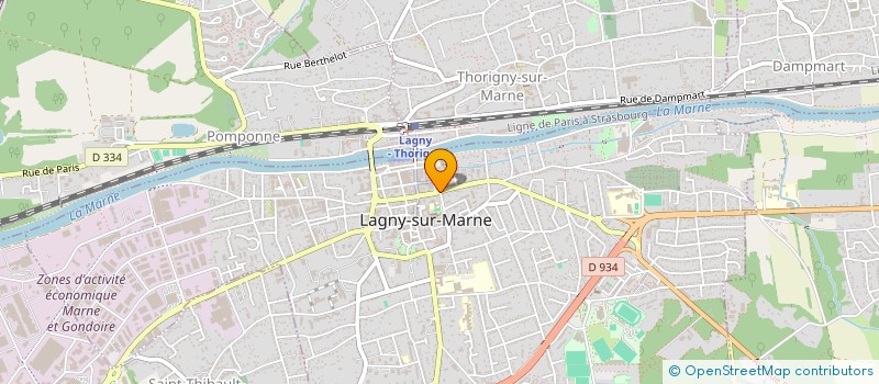 localisation de l'entreprise 535 140 842   LAGNY-SUR-MARNE