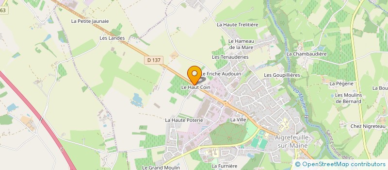 localisation de l'entreprise 535 263 032   AIGREFEUILLE-SUR-MAINE