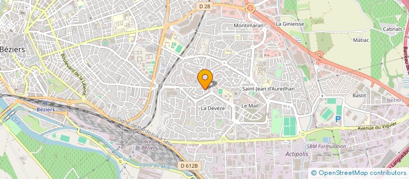 localisation de l'entreprise 535 276 968   BEZIERS