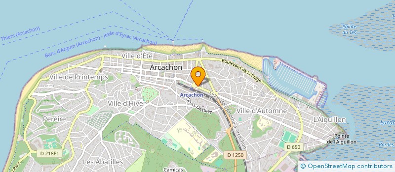 localisation de l'entreprise 535 299 432   ARCACHON