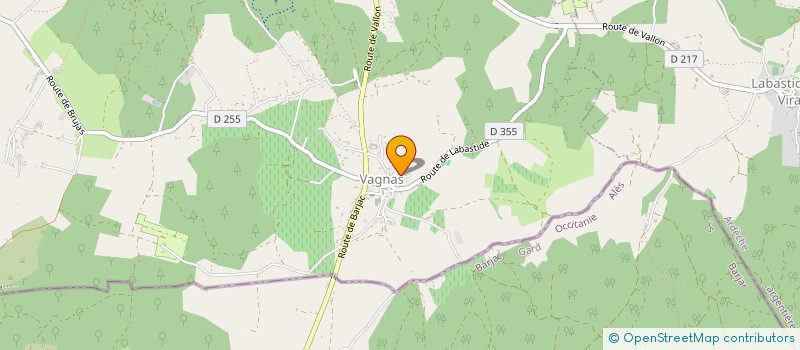 localisation de l'entreprise 535 320 709   VAGNAS