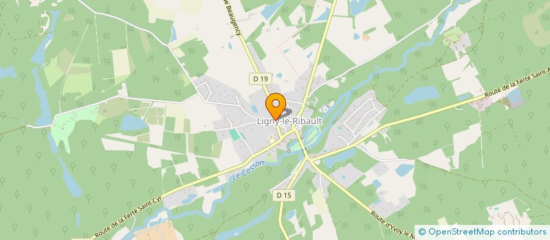 localisation de l'entreprise 535 396 071   LIGNY-LE-RIBAULT